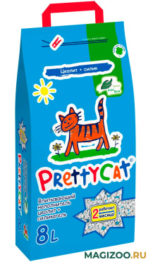PRETTY CAT NATUREL наполнитель впитывающий для туалета кошек с ароматом алоэ (4 кг)