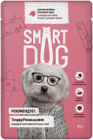 SMART DOG для собак и щенков с кусочками ягненка в соусе пауч (85 гр)