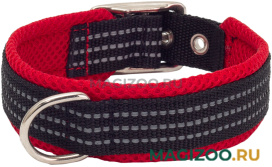 Ошейник для собак Каскад Premium нейлон мягкая подкладка красный 25 мм 39 – 45 см (1 шт)