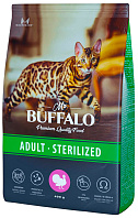 MR.BUFFALO ADULT STERILIZED для взрослых кастрированных котов и стерилизованных кошек с индейкой (0,4 кг)