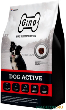Сухой корм GINA ADULT DOG ACTIVE для активных взрослых собак с курицей и рисом 02965 (7,5 кг)