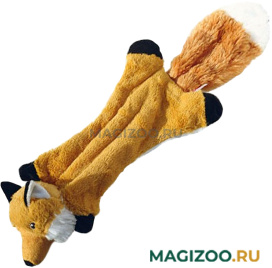 Игрушка для собак GiGwi Plush Friendz шкурка лисы с пищалкой 41 см (1 шт)