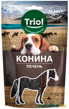 Лакомство TRIOL PLANET FOOD для собак печень конская (50 гр)