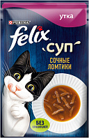FELIX СУП для взрослых кошек с уткой пауч (48 гр)