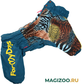 FOR MY DOGS комбинезон для собак Тигровый синий для мальчиков FW759-2019 M (B3) 