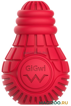 Игрушка для собак GiGwi Bulb Rubber Лампочка резиновая красная 10 см (1 шт)