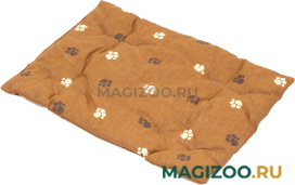 Лежак для собак и кошек Дарэленд прямоугольный стеганый коричневый хлопок 40 х 30 х 2,5 см (1 шт)