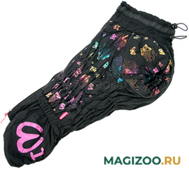 FOR MY DOGS комбинезон для вельш-корги Бабочки черный для девочек FW1117-2021 F (K47) 