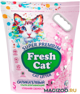 FRESH CAT УТРЕННЯЯ СВЕЖЕСТЬ наполнитель силикагелевый для туалета кошек с ароматизатором (5 л)