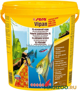 SERA VIPAN XL корм крупные хлопья для рыб основной (21 л)