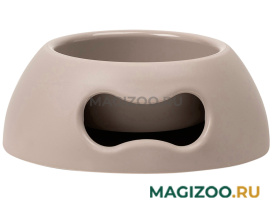 Миска пластиковая для собак United Pets Pappy Small серая 0,35 л (1 шт)