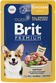 BRIT PREMIUM DOG ALL BREEDS STERILISED CHICKEN для взрослых стерилизованных собак всех пород с курицей в соусе пауч (85 гр)
