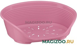 Лежак пластиковый для собак FERPLAST SIESTA DELUXE 6, 70,5 х 52 х 23,5 см (розовый)
