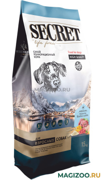 Сухой корм SECRET LIFE FORCE для взрослых собак всех пород с ягненком и рисом (15 кг) 