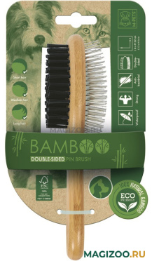 Щетка-расческа бамбуковая M-Pets Bamboo двухсторонняя (1 шт)