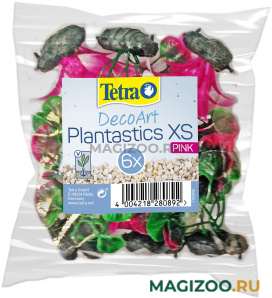 Растение для аквариума пластиковое мини розовое Tetra DecoArt Plant XS M Pink Refil 6 см уп. 6 шт (1 шт)