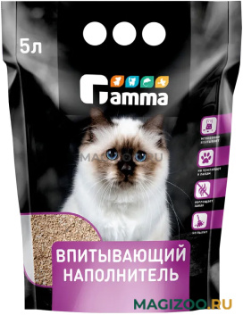 GAMMA наполнитель впитывающий для туалета кошек (5 л)