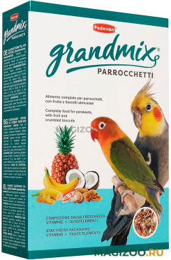 PADOVAN GRANDMIX PARROCCHETTI корм для средних попугаев (850 гр УЦ)