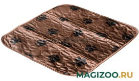 Пеленка многоразовая впитывающая для собак, коричневая, 53 х 53 см, V.I.PET (1 шт)