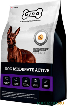 Сухой корм GINA ADULT DOG MODERATE ACTIVE для взрослых собак с умеренным уровнем активности 01715/01722 (18 кг)