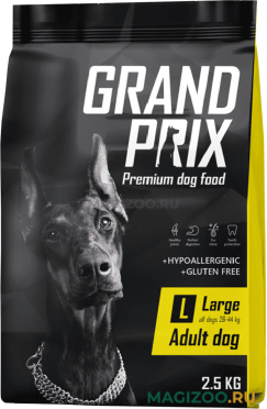 Сухой корм GRAND PRIX LARGE ADULT для взрослых собак крупных пород с курицей (12 кг УЦ)