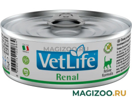 Влажный корм (консервы) FARMINA VET LIFE FELINE RENAL для взрослых кошек при заболеваниях почек 85 гр (85 гр)