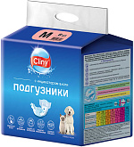 Подгузники впитывающие для собак и кошек Cliny M 5 - 10 кг 9 шт (1 шт)