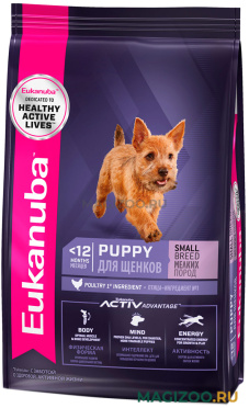 Сухой корм EUKANUBA PUPPY & JUNIOR SMALL BREED для щенков маленьких пород (0,8 кг АКЦ)