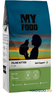 Сухой корм MYFOOD FELINE KITTEN MULTI CAT CHICKEN для котят курицей (1,5 кг)