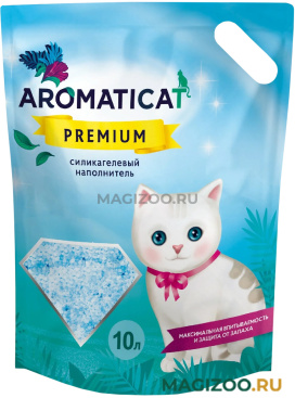 AROMATICAT PREMIUM наполнитель силикагелевый для туалета кошек (10 л)