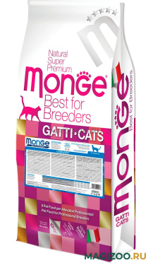 Сухой корм MONGE CAT URINARY CHICKEN для взрослых кошек при мочекаменной болезни с курицей (10 кг)