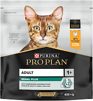 PRO PLAN RENAL PLUS для взрослых кошек для поддержания здоровья почек с курицей (0,4 кг)