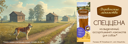 Лакомства ДЕРЕВЕНСКИЕ по СПЕЦЦЕНЕ!