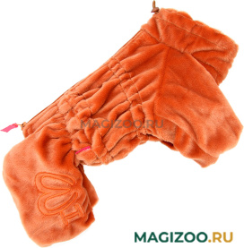 FOR MY DOGS комбинезон-шубка для собак коричневый для мальчика FW1097-2021 M (12) 