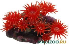Декор для аквариума Коралл силиконовый Vitality красный 20 х 12 х 14 см (1 шт)