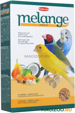 PADOVAN MELANGE FRUIT дополнительный корм для декоративных и экзотических птиц с фруктами (300 гр АКЦ)