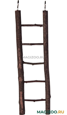 Лестница для птиц Trixie деревянная с корой (26 см)