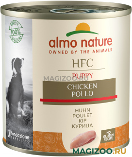 Влажный корм (консервы) ALMO NATURE PUPPY CLASSIC HFC для щенков с курицей (280 гр)