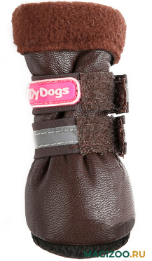FOR MY DOGS сапоги для собак зимние кофе FMD692-2021 (4) 