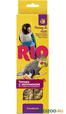 RIO палочки для средних попугаев с медом и орехами (2 шт)