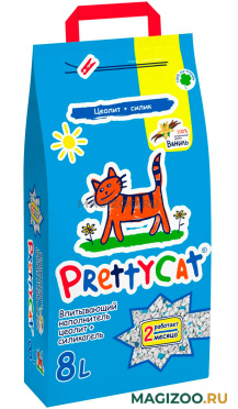 PRETTY CAT AROMA FRUIT наполнитель впитывающий для туалета кошек с део-кристаллами (4 кг)