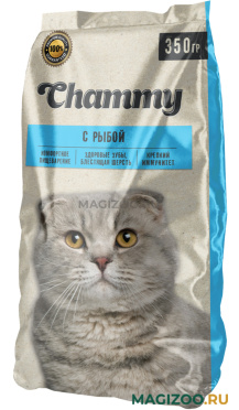 Сухой корм CHAMMY для взрослых кошек с рыбой (0,35 кг)