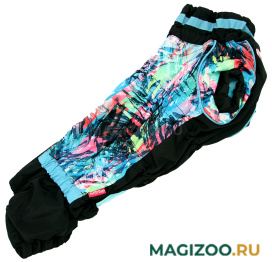 FOR MY DOGS комбинезон для таксы черно/голубой для мальчиков FW1017-2022 M (TC2) 