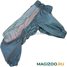 FOR MY DOGS дождевик для собак синий металлик для мальчиков 709SS-2022 M (C3) 