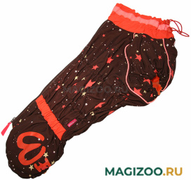 FOR MY DOGS комбинезон для вельш-корги Звезды коричнево/оранжевый для мальчиков FW1024-2021 M (K43)
