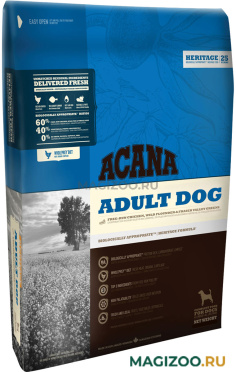 Сухой корм ACANA ADULT DOG для взрослых собак всех пород с цыпленком и зеленью (11,4 кг)