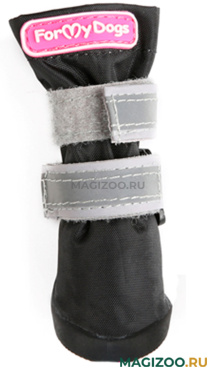 FOR MY DOGS сапоги для собак на резиновой подошве черно/серые FMD703-2021 (7 УЦ)