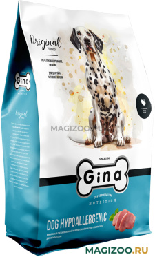 Сухой корм GINA ADULT DOG HYPOALLERGENIC гипоаллергенный для взрослых собак с уткой и рисом 01449 (1 кг) 