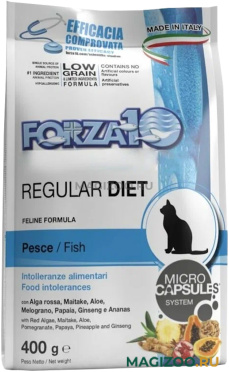 Сухой корм FORZA10 CAT REGULAR DIET для взрослых кошек при аллергии с рыбой (0,4 кг)