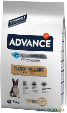 Сухой корм ADVANCE FRENCH BULLDOG для взрослых собак французский бульдог (7,5 кг)